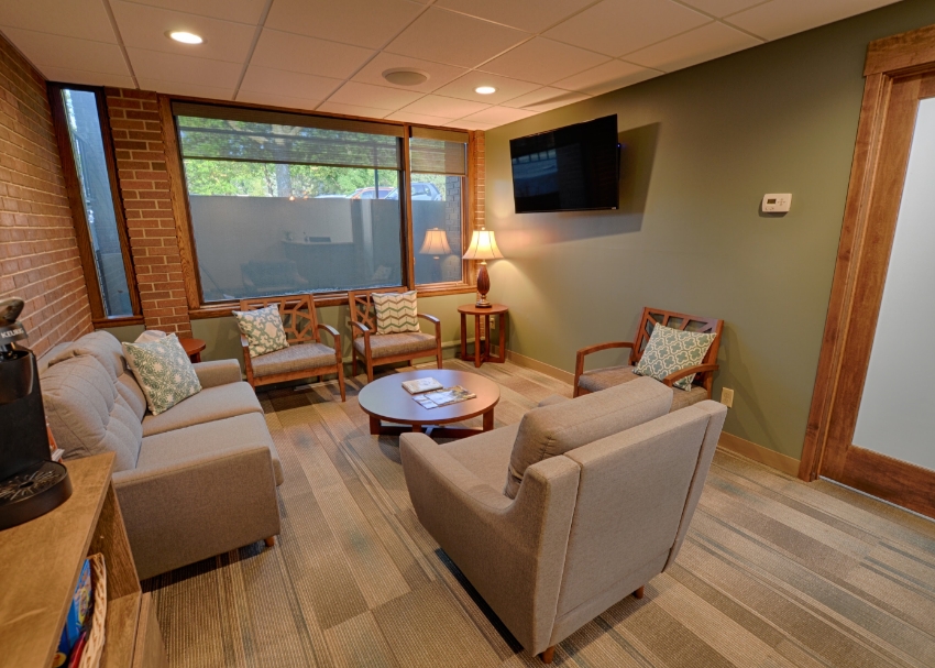 Dental office waiting room